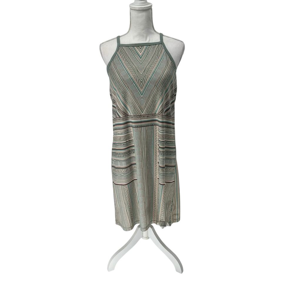 prAna Womens Ardor Striped Halter Dress Large
